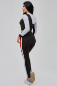 Купить Спортивный костюм для фитнеса женский черного цвета 21111Ch, фото 9