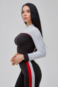 Купить Спортивный костюм для фитнеса женский черного цвета 21111Ch, фото 15