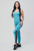 Купить Спортивный костюм для фитнеса женский голубого цвета 21130Gl, фото 3
