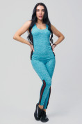 Купить Спортивный костюм для фитнеса женский голубого цвета 21130Gl, фото 8