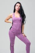 Купить Спортивный костюм для фитнеса женский фиолетового цвета 21130F, фото 6