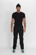 Купить Утепленные спортивные брюки мужские черного цвета 21132Ch