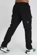 Купить Утепленные спортивные брюки мужские черного цвета 21132Ch, фото 10
