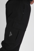 Купить Утепленные спортивные брюки мужские черного цвета 21132Ch, фото 12