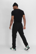 Купить Утепленные спортивные брюки мужские черного цвета 21132Ch, фото 5