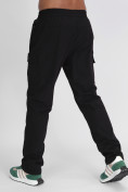 Купить Утепленные спортивные брюки мужские черного цвета 21132Ch, фото 9
