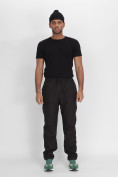 Купить Утепленные спортивные брюки мужские темно-серого цвета 21132TC