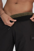 Купить Утепленные спортивные брюки мужские темно-серого цвета 21132TC, фото 13