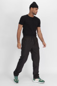 Купить Утепленные спортивные брюки мужские темно-серого цвета 21132TC, фото 3