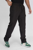 Купить Утепленные спортивные брюки мужские темно-серого цвета 21132TC, фото 8