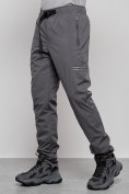 Купить Брюки утепленный мужской зимние спортивные серого цвета 21133Sr, фото 7