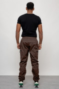 Купить Брюки утепленный мужской зимние спортивные темно-коричневого цвета 21135TK, фото 7
