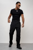 Купить Брюки утепленный мужской зимние спортивные черного цвета 21137Ch, фото 9