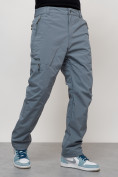 Купить Брюки утепленный мужской зимние спортивные серого цвета 21137Sr, фото 3