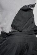 Купить Полукомбинезон утепленный мужской зимний горнолыжный черного цвета 21182Ch, фото 6