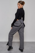 Купить Полукомбинезон утепленный женский большого размера серого цвета 211Sr, фото 2
