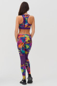 Купить Спортивный костюм для фитнеса женский фиолетового цвета 212903F, фото 6
