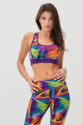 Купить Спортивный костюм для фитнеса женский фиолетового цвета 212903F, фото 7