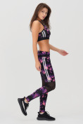 Купить Спортивный костюм для фитнеса женский темно-фиолетового цвета 212903TF, фото 2