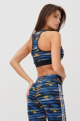Купить Спортивный костюм для фитнеса женский синего цвета 212903S, фото 9
