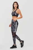 Купить Спортивный костюм для фитнеса женский серого цвета 212903Sr, фото 4
