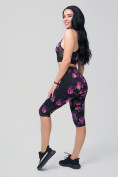 Купить Спортивный костюм для фитнеса женский темно-фиолетового цвета 212904TF, фото 4