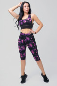 Купить Спортивный костюм для фитнеса женский темно-фиолетового цвета 212904TF, фото 6