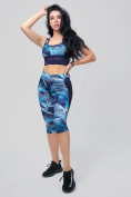 Купить Спортивный костюм для фитнеса женский голубого цвета 212904Gl, фото 3