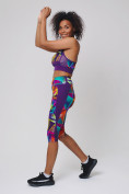 Купить Спортивный костюм для фитнеса женский фиолетового цвета 212904F, фото 2
