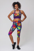Купить Спортивный костюм для фитнеса женский фиолетового цвета 212904F, фото 3