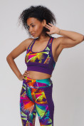 Купить Спортивный костюм для фитнеса женский фиолетового цвета 212904F, фото 7