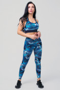 Купить Спортивный костюм для фитнеса женский голубого цвета 212906Gl, фото 5