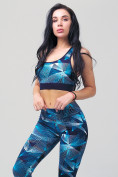 Купить Спортивный костюм для фитнеса женский голубого цвета 212906Gl, фото 7
