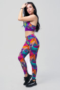 Купить Спортивный костюм для фитнеса женский фиолетового цвета 212906F, фото 4