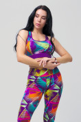 Купить Спортивный костюм для фитнеса женский фиолетового цвета 212906F, фото 6