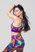 Купить Спортивный костюм для фитнеса женский фиолетового цвета 212906F, фото 9