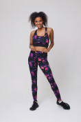 Купить Спортивный костюм для фитнеса женский темно-фиолетового цвета 212906TF, фото 2
