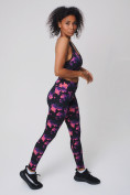 Купить Спортивный костюм для фитнеса женский темно-фиолетового цвета 212906TF