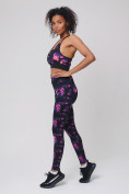 Купить Спортивный костюм для фитнеса женский темно-фиолетового цвета 212906TF, фото 4
