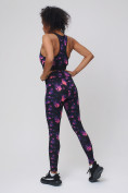 Купить Спортивный костюм для фитнеса женский темно-фиолетового цвета 212906TF, фото 5