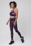 Купить Спортивный костюм для фитнеса женский темно-фиолетового цвета 212906TF, фото 8