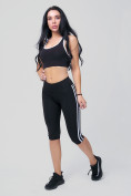 Купить Спортивный костюм для фитнеса женский черного цвета 212908Ch
