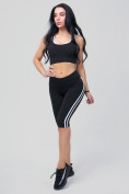Купить Спортивный костюм для фитнеса женский черного цвета 212908Ch, фото 2