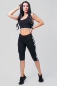 Купить Спортивный костюм для фитнеса женский черного цвета 212908Ch, фото 3