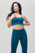 Купить Спортивный костюм для фитнеса женский бирюзового цвета 212908Br, фото 10