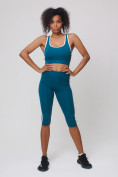 Купить Спортивный костюм для фитнеса женский бирюзового цвета 212908Br, фото 4