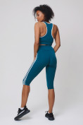 Купить Спортивный костюм для фитнеса женский бирюзового цвета 212908Br, фото 5