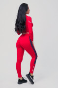 Купить Спортивный костюм для фитнеса женский красного цвета 212912Kr, фото 7