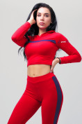 Купить Спортивный костюм для фитнеса женский красного цвета 212912Kr, фото 6
