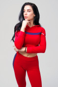 Купить Спортивный костюм для фитнеса женский красного цвета 212912Kr, фото 2